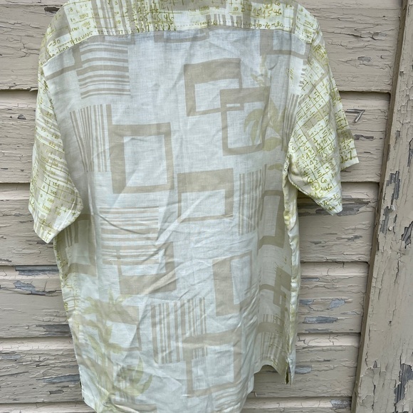 Tommy Bahama Island Estate Linen Beachy Vacation Geometric Buttondown Shirt L - Picture 10 of 12
